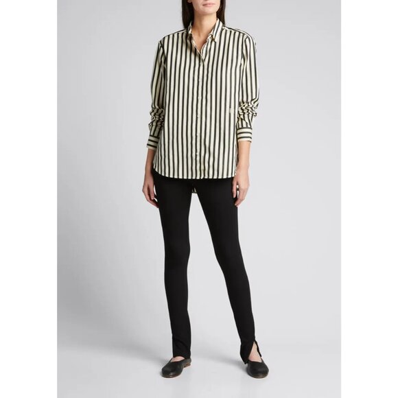 Toteme Zip Leggings in Black Small New Womens Skinny Pants - Picture 10 of 17